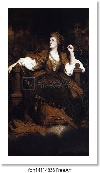 Free art print of Sarah Siddons as the Tragic Muse by Sir Joshua Reynolds