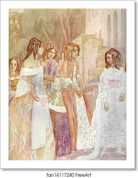 Free art print of Requiem. Detail by Victor Borisov-Musatov Free art print of Requiem. Detail by Victor Borisov-Musatov