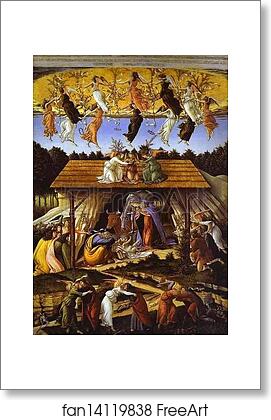 Free art print of Mystic Nativity by Alessandro Botticelli