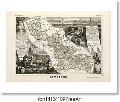 Free art print of Dépt. du Nord (région du nord) by Victor Jules Levasseur Free art print of Dépt. du Nord (région du nord) by Victor Jules Levasseur