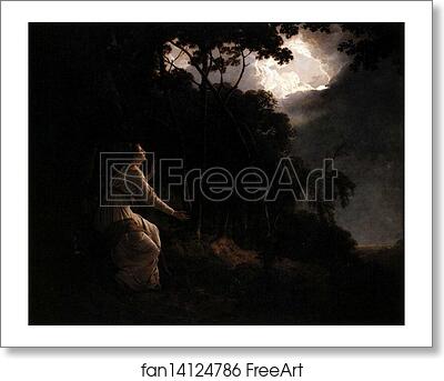 Free art print of The Lady in Milton's Comus by Joseph Wright Of Derby