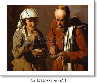 Free art print of The Porridge Eaters by Georges De La Tour
