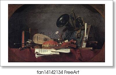 Free art print of The Attributes of Music by Jean-Baptiste-Simeon Chardin Free art print of The Attributes of Music by Jean-Baptiste-Simeon Chardin