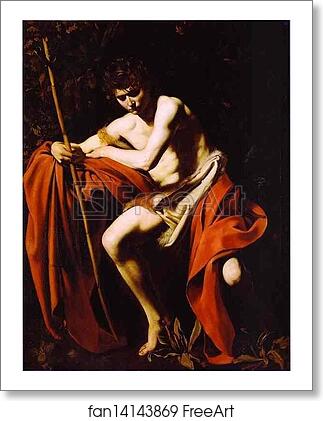 Free art print of St. John the Baptist by Caravaggio