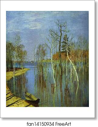 Free art print of Spring Flood by Isaac Levitan