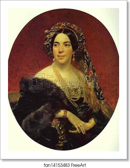 Free art print of Portrait of Princess Z. A. Volkonskaya by Karl Brulloff Free art print of Portrait of Princess Z. A. Volkonskaya by Karl Brulloff