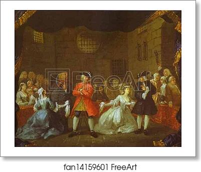 Free art print of A Scene from the Beggar's Opera by William Hogarth