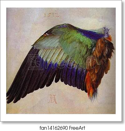 Free art print of Wing of a Roller by Albrecht Dürer Free art print of Wing of a Roller by Albrecht Dürer