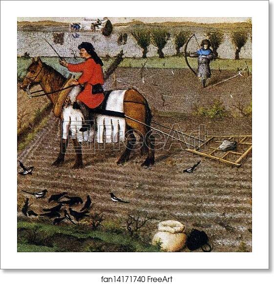 Free art print of Les tr�s riches heures du Duc de Berry. October. Louvre Palace. Detail by Limbourg Brothers Free art print of Les tr�s riches heures du Duc de Berry. October. Louvre Palace. Detail by Limbourg Brothers