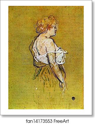 Free art print of Mlle Lucie Bellanger by Henri De Toulouse-Lautrec