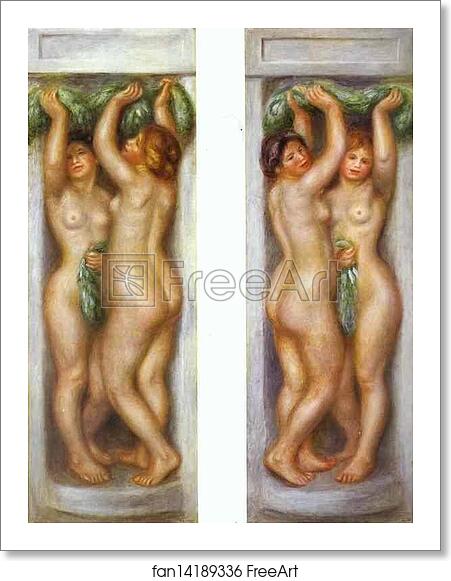 Free art print of Caryatides by Pierre-Auguste Renoir Free art print of Caryatides by Pierre-Auguste Renoir