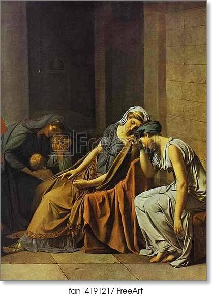 Free art print of The Oath of Horatii. Detail by Jacques-Louis David