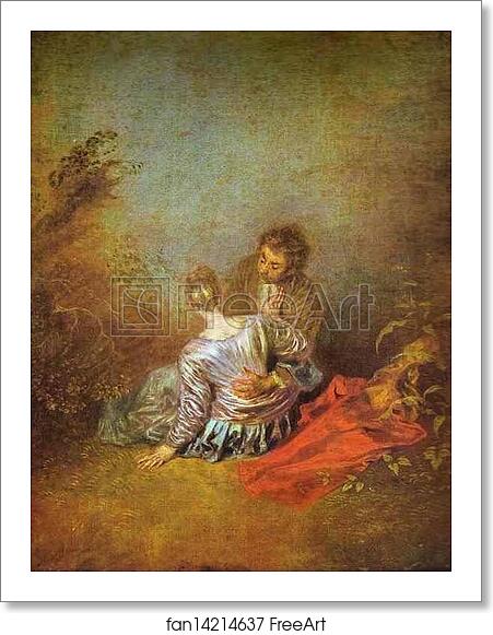 Free art print of Le Faux Pas (The Mistaken Advance) by Jean-Antoine Watteau Free art print of Le Faux Pas (The Mistaken Advance) by Jean-Antoine Watteau