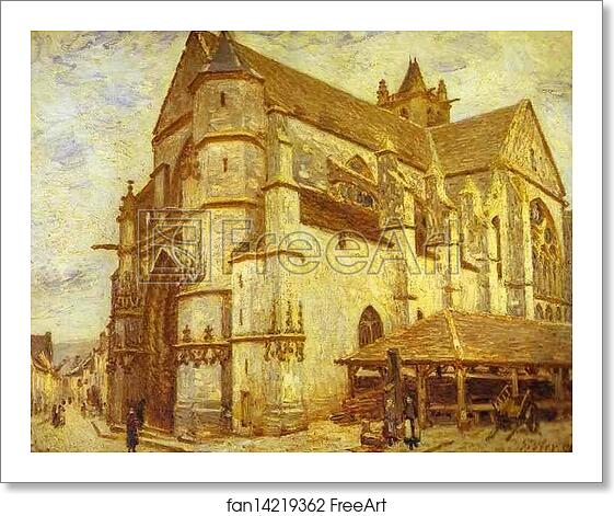 Free art print of The Church at Moret - Icy Weather by Alfred Sisley Free art print of The Church at Moret - Icy Weather by Alfred Sisley