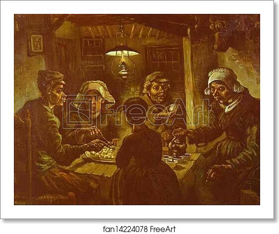 Free art print of The Potato-Eaters by Vincent Van Gogh Free art print of The Potato-Eaters by Vincent Van Gogh