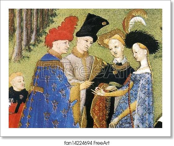 Free art print of Les tr�s riches heures du Duc de Berry. April. Chateau de Dourdan. Detail by Limbourg Brothers Free art print of Les tr�s riches heures du Duc de Berry. April. Chateau de Dourdan. Detail by Limbourg Brothers