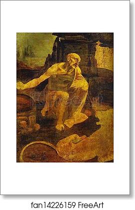 Free art print of St. Hieronymus by Leonardo Da Vinci