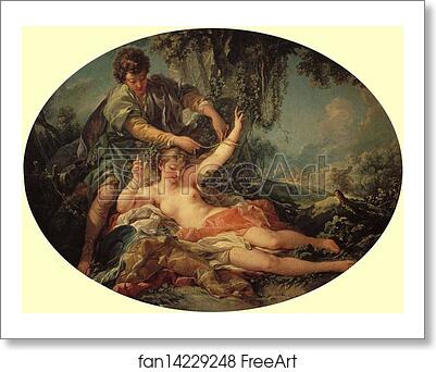 Free art print of Sylvia Freed by Amintas by François Boucher