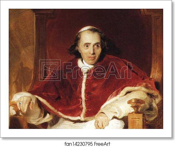 Free art print of Pope Pius VII (1742-1823). Detail by Sir Thomas Lawrence Free art print of Pope Pius VII (1742-1823). Detail by Sir Thomas Lawrence