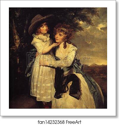 Free art print of Miss Cocks and Her Niece by Sir Joshua Reynolds