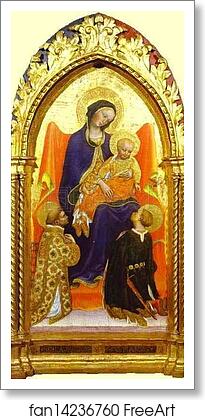 Free art print of Madonna and Child, with St. Lawrence and St. Julian by Gentile Da Fabriano Free art print of Madonna and Child, with St. Lawrence and St. Julian by Gentile Da Fabriano
