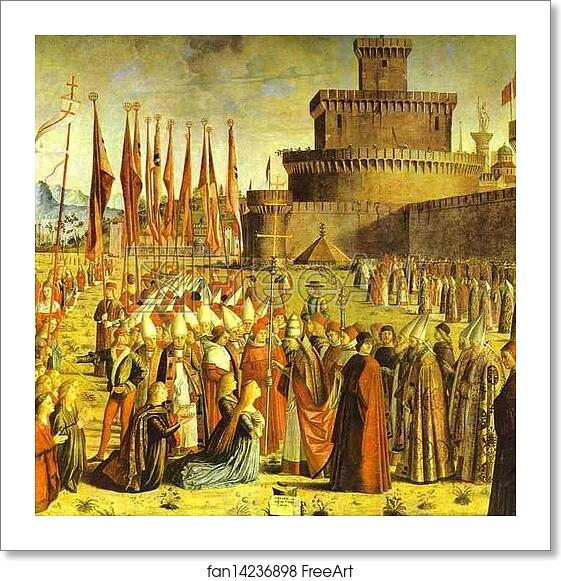 Free art print of Legend of St. Ursula: The Meeting with the Pope by Vittore Carpaccio Free art print of Legend of St. Ursula: The Meeting with the Pope by Vittore Carpaccio