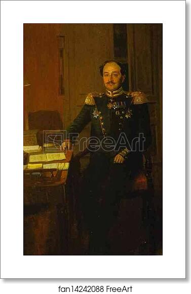 Free art print of Portrait of P. P. Zhdanovich by Pavel Fedotov Free art print of Portrait of P. P. Zhdanovich by Pavel Fedotov