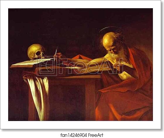 Free art print of St. Jerome by Caravaggio Free art print of St. Jerome by Caravaggio