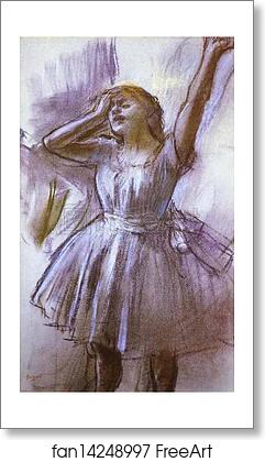 Free art print of Tired Dancer by Edgar Degas