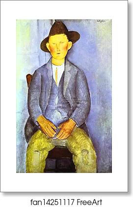 Free art print of The Little Peasant by Amedeo Modigliani