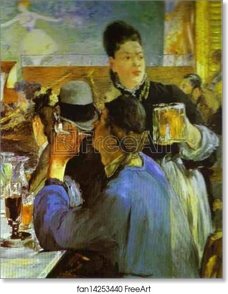 Free art print of The Waitress by Edouard Manet