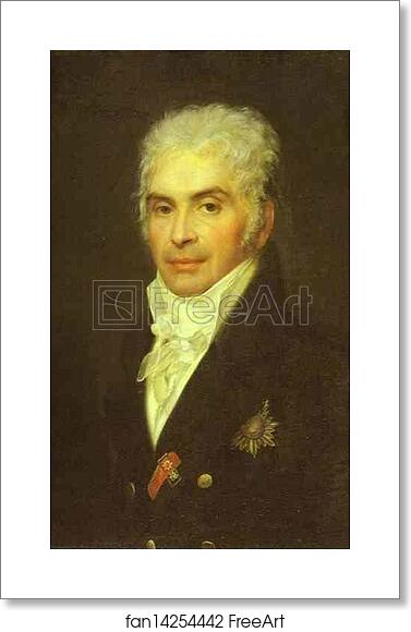 Free art print of Portrait of the Prince P. P. Scherbatov by Orest Kiprensky