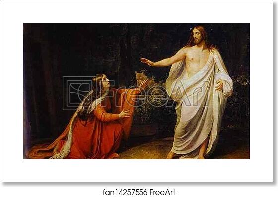 Free art print of The Appearance of Christ to Mary Magdalene by Alexander Ivanov