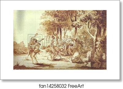 Free art print of Bacchanalia by Count Feodor Tolstoy