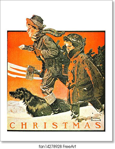 Free art print of Christmas by Norman Rockwell Free art print of Christmas by Norman Rockwell