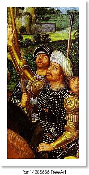 Free art print of Crucifixion. Detail by Hans Memling Free art print of Crucifixion. Detail by Hans Memling