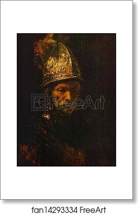 Free art print of Man in a Gold Helmet by Rembrandt Harmenszoon Van Rijn