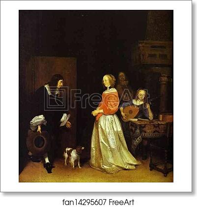Free art print of The Suitor's Visit by Gerard Terborch Free art print of The Suitor's Visit by Gerard Terborch