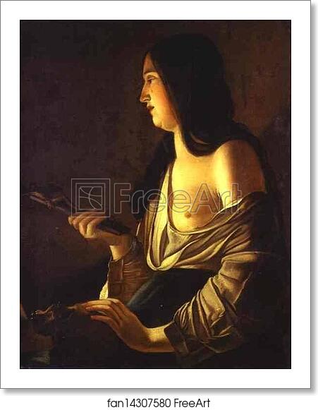Free art print of Repenting Magdalene by Georges De La Tour Free art print of Repenting Magdalene by Georges De La Tour
