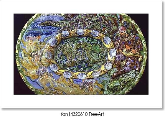 Free art print of Decorative Plate. Sadko by Mikhail Vrubel Free art print of Decorative Plate. Sadko by Mikhail Vrubel