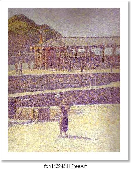 Free art print of Port-en-Bessin by Georges Seurat Free art print of Port-en-Bessin by Georges Seurat