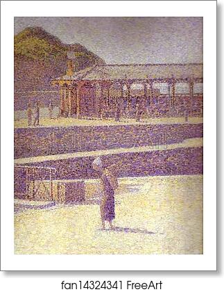 Free art print of Port-en-Bessin by Georges Seurat