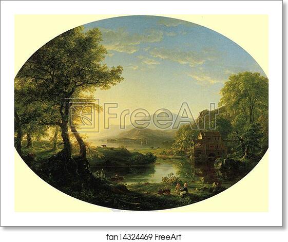 Free art print of The Old Mill at Sunset by Thomas Cole Free art print of The Old Mill at Sunset by Thomas Cole
