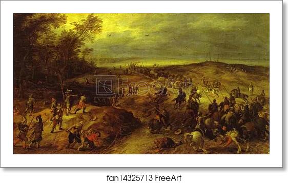 Free art print of Assault on a Convay by Jan Brueghel The Elder Free art print of Assault on a Convay by Jan Brueghel The Elder