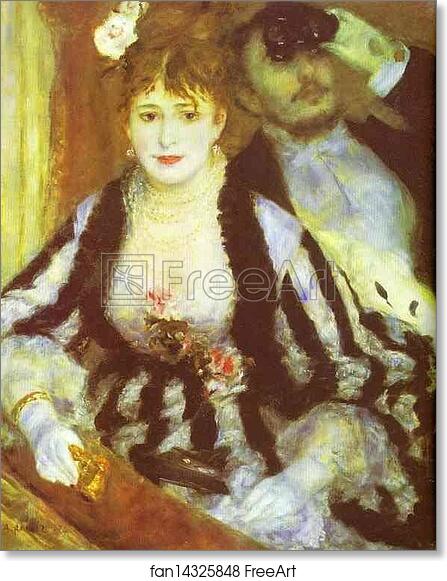 Free art print of La Loge by Pierre-Auguste Renoir