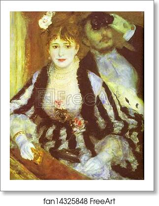 Free art print of La Loge by Pierre-Auguste Renoir Free art print of La Loge by Pierre-Auguste Renoir