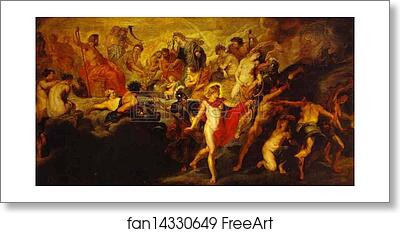 Free art print of The Council of the Gods by Peter Paul Rubens