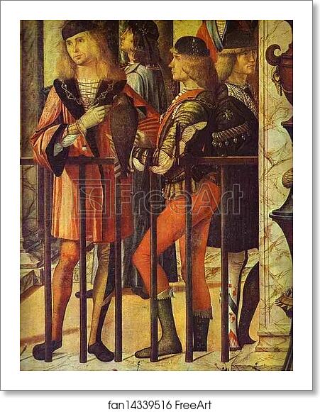 Free art print of The Legend of St. Ursula: The Arrival of the English Ambassadors. Detail by Vittore Carpaccio Free art print of The Legend of St. Ursula: The Arrival of the English Ambassadors. Detail by Vittore Carpaccio