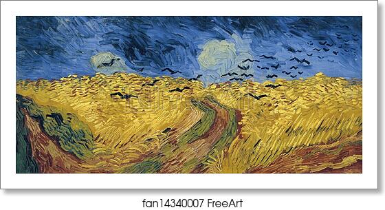 Free art print of Wheatfield with Crows by Vincent Van Gogh Free art print of Wheatfield with Crows by Vincent Van Gogh