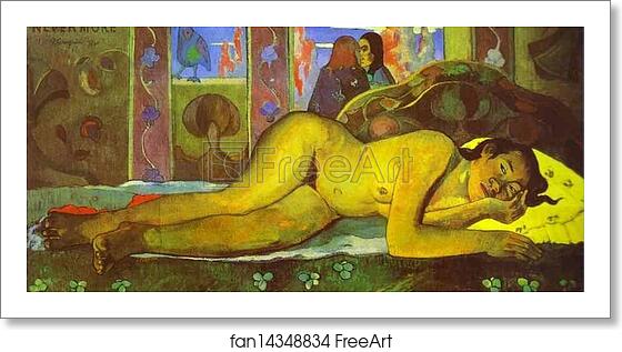 Free art print of Nevermore, O Taiti by Paul Gauguin Free art print of Nevermore, O Taiti by Paul Gauguin